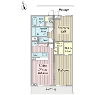 ヴァンベール【2階】の間取り
