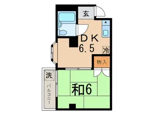サンハイツ戸越【2階】の間取り