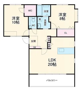 ロジェマン【2階】の間取り