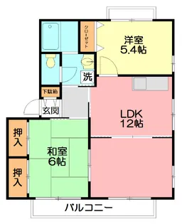 神奈川県小田原市城山1【アパート】の間取り