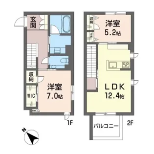 フォレクレール【1階】の間取り
