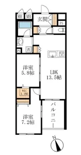 東京都練馬区土支田2【マンション】の間取り