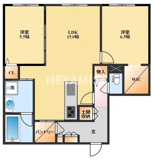 シャーメゾンステージ時津町【1階】の間取り