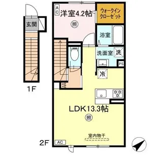 セレーネ寺町の間取り