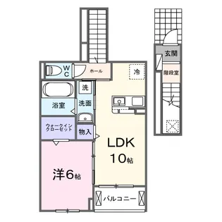 ルートフォーサイド【2階】の間取り