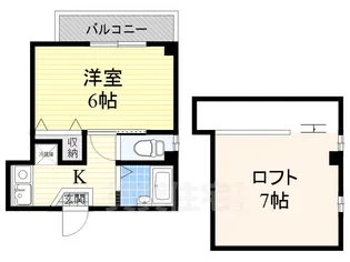 Paffしまや【3階】の間取り