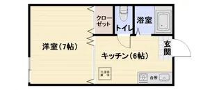 ヴィラージュ天神【2階】の間取り