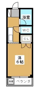 エクセル河辺【1階】の間取り
