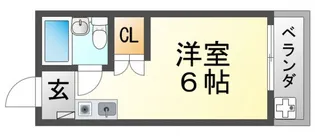 シャンブル千里山I【2階】の間取り