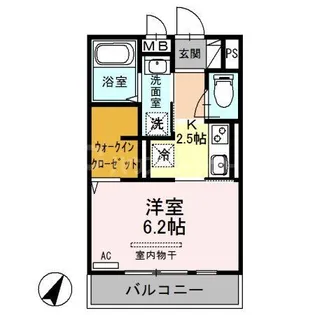 埼玉県さいたま市大宮区上小町【アパート】の間取り