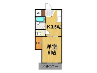 パークサイドU【3階】の間取り