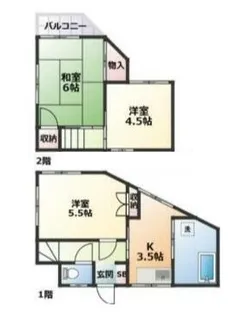 神奈川県横浜市緑区長津田3【一戸建】の間取り