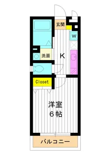 東京都練馬区南田中3【アパート】の間取り