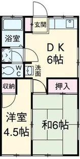 光荘 1号館【2階】の間取り