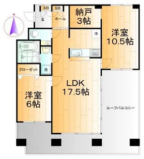 アネシス館【3階】の間取り