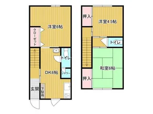 藤林アパート【1階】の間取り