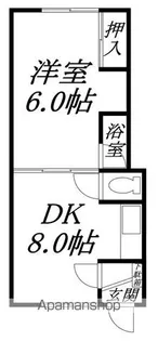 ハイツ元町【3階】の間取り