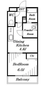 プライディア幕張【4階】の間取り