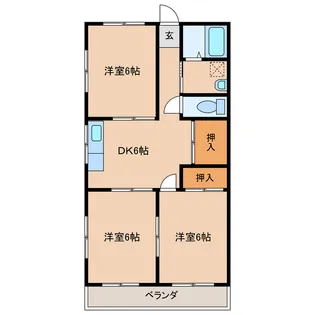 宮崎県都城市年見町【アパート】の間取り
