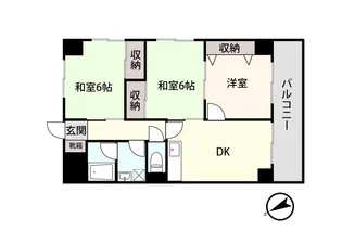 3DKの間取り画像