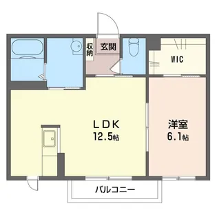 群馬県邑楽郡大泉町朝日1【アパート】の間取り