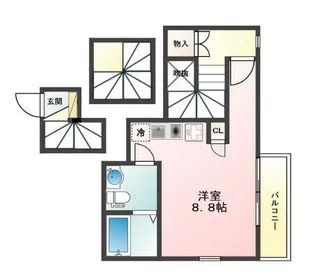 GRANT HOMES 上落合【3階】の間取り