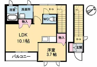ディアス昭和【2階】の間取り