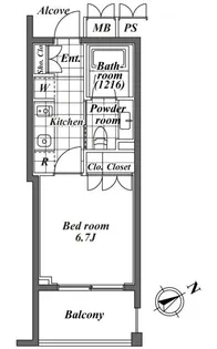 オーパスレジデンス恵比寿【3階】の間取り