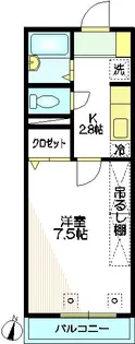 東京都世田谷区弦巻4【マンション】の間取り