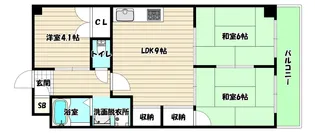 大阪府大阪市淀川区田川北2【マンション】の間取り