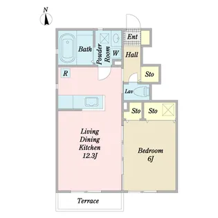 クレールコート【1階】の間取り