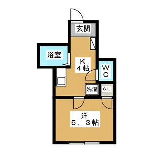 グリーンリーフ国立【1階】の間取り