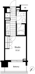 東京都文京区千駄木3【マンション】の間取り