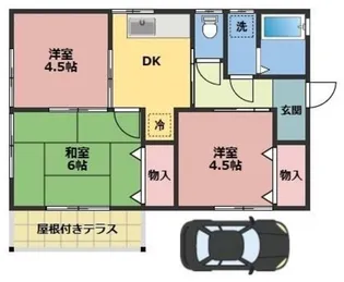 神奈川県愛甲郡愛川町三増【一戸建】の間取り