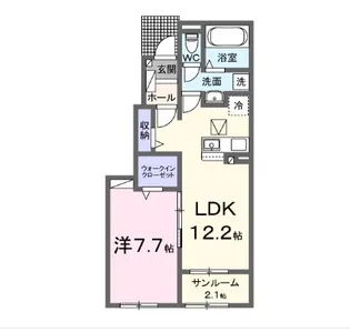 アメニティ本郷【1階】の間取り