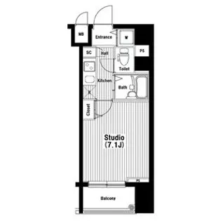 東京都千代田区岩本町3【マンション】の間取り