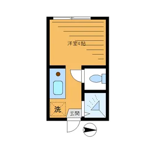 東京都中野区弥生町3【アパート】の間取り