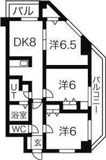 グランドパレス啓明【3階】の間取り