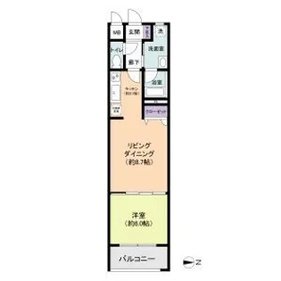 BPRレジデンス金山【2階】の間取り