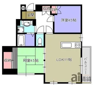 東京都東村山市栄町2【マンション】の間取り
