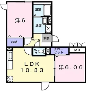 兵庫県加古川市平岡町土山【マンション】の間取り