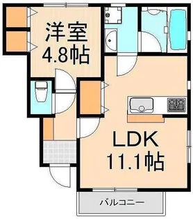 Ricco Pianeta【1階】の間取り