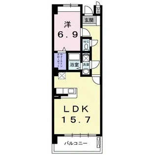 HSスパリア【2階】の間取り