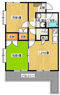 サンライズ竜南【1階】の間取り