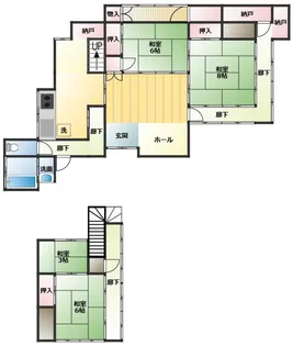 神奈川県横須賀市汐入町4【一戸建】の間取り