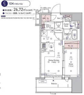 SYFORME KAWASAKI【3階】の間取り