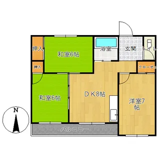 森マンション【4階】の間取り