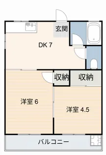 コーポ松本【2階】の間取り