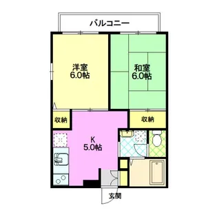 グリーンハイツ西【1階】の間取り