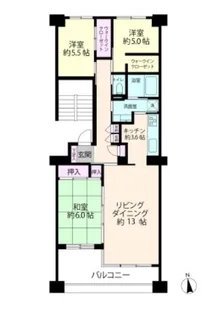 ベイシティ浦安【9階】の間取り